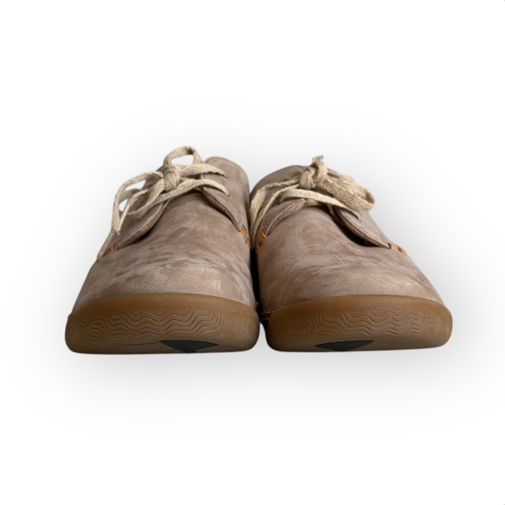 Clarks Women's Unstructured Lace-up Leather Casual Shoe Sand Nubuck Sz 8M 11826 - Picture 5 of 9